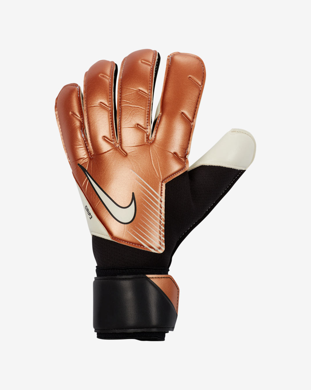 Guantes de fútbol Nike Grip3 Goalkeeper - Cobre metálico/Negro/Blanco