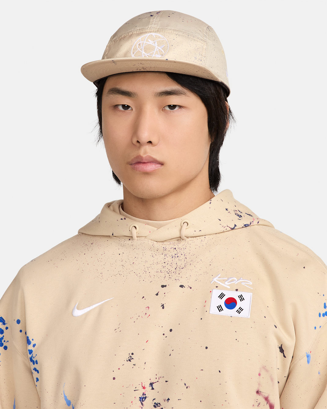 韓国 フライ ナイキ Dri-FIT ブレイキン キャップ - サンドドリフト/ホワイト