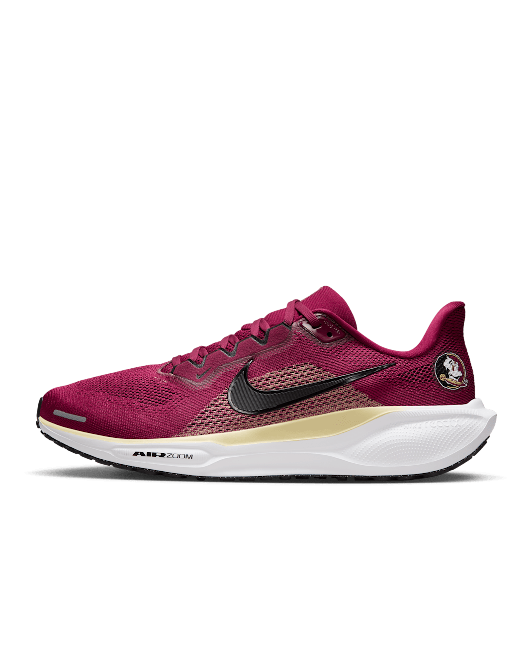Florida State Pegasus 41 Men's Nike College Road Running Shoes - Team Maroon/Team Gold/Black