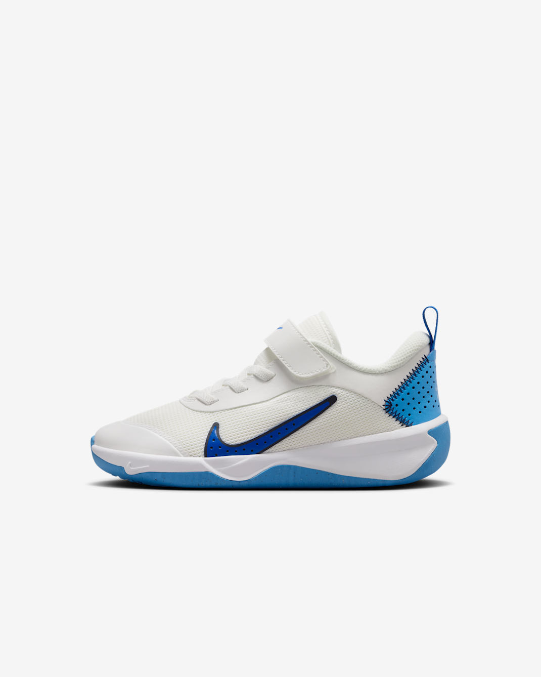 Nike Omni Multi-Court Younger Kids' Shoes - Summit White/Midnight Navy/University Blue/Game Royal