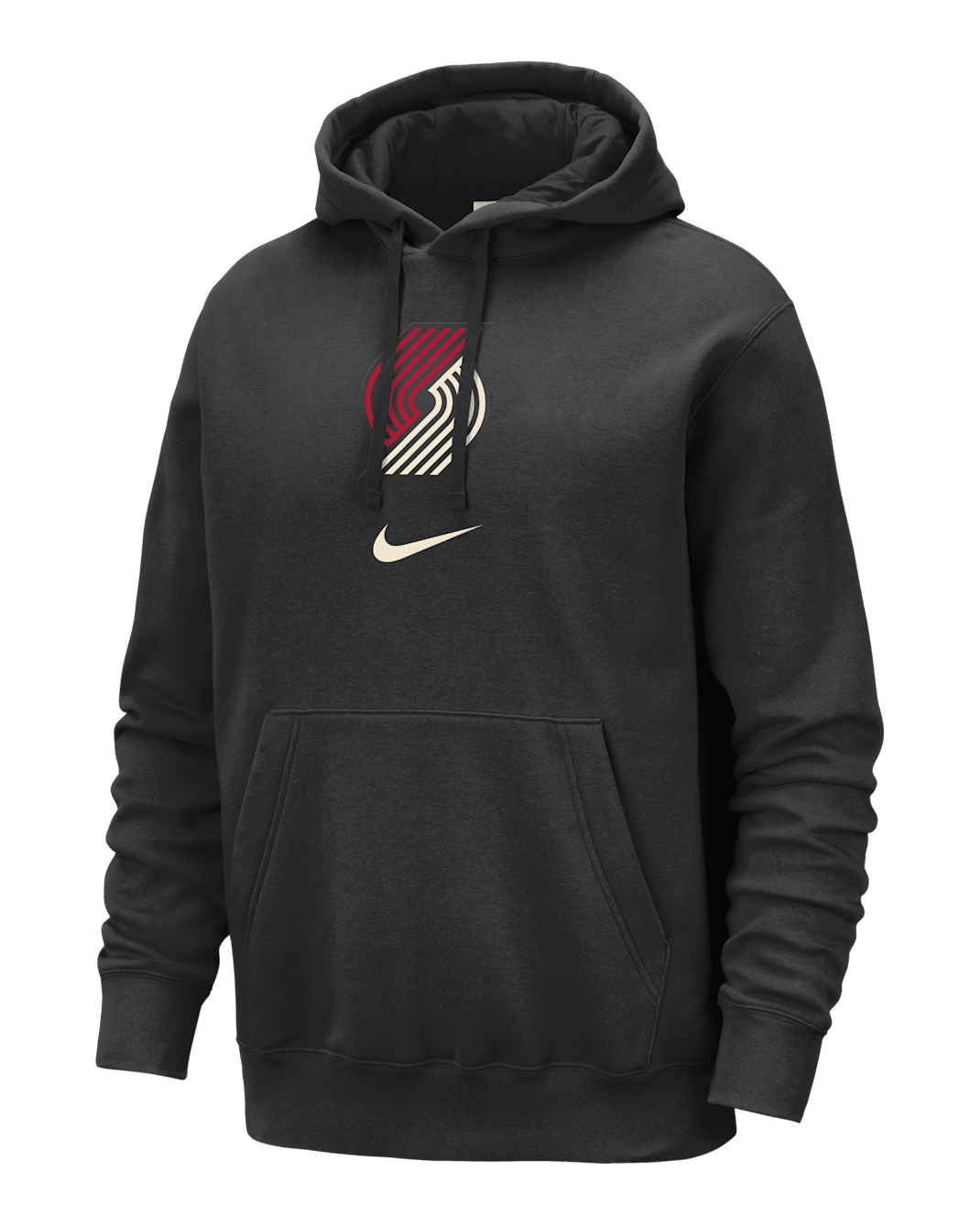 Portland Trail Blazers Club Fleece City Edition Men's Nike NBA Pullover Hoodie - Black