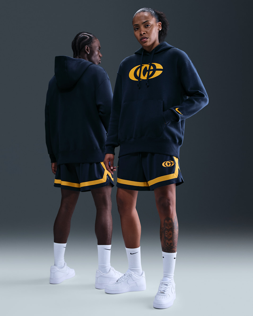 Caitlin Clark Nike Women's Crossover Dri-FIT 5" Basketball Shorts - Midnight Navy/Amarillo/Amarillo