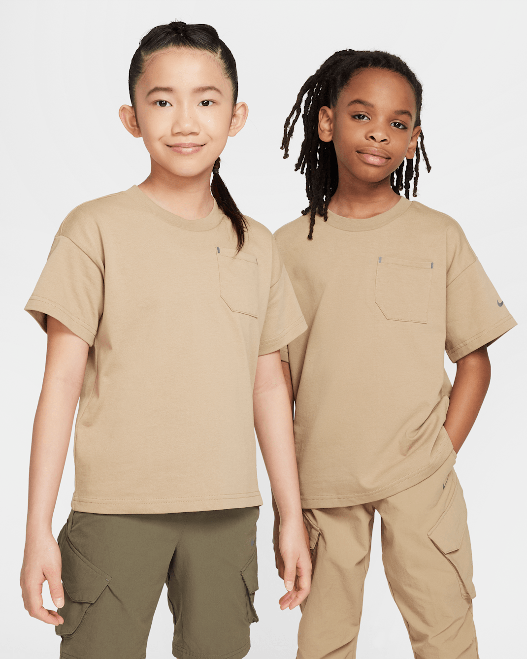 Maglia a manica corta Nike Sportswear City Utility – Ragazzo/a - Parachute Beige/Nero