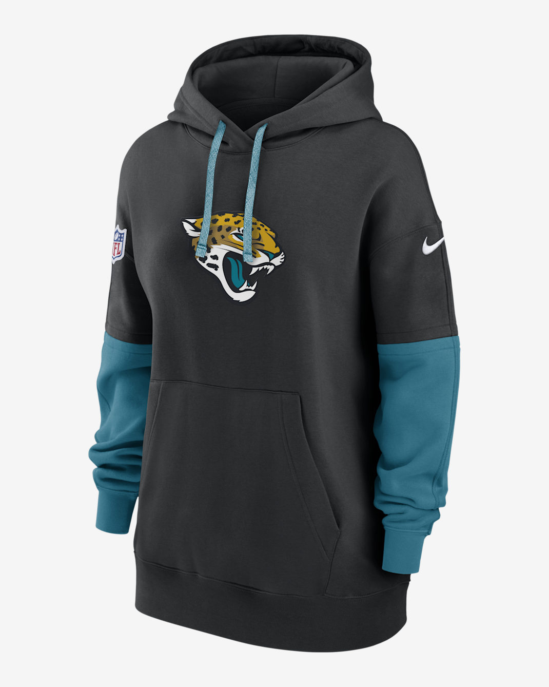Jacksonville Jaguars Sideline Essential Women's Nike NFL Pullover Hoodie - Black