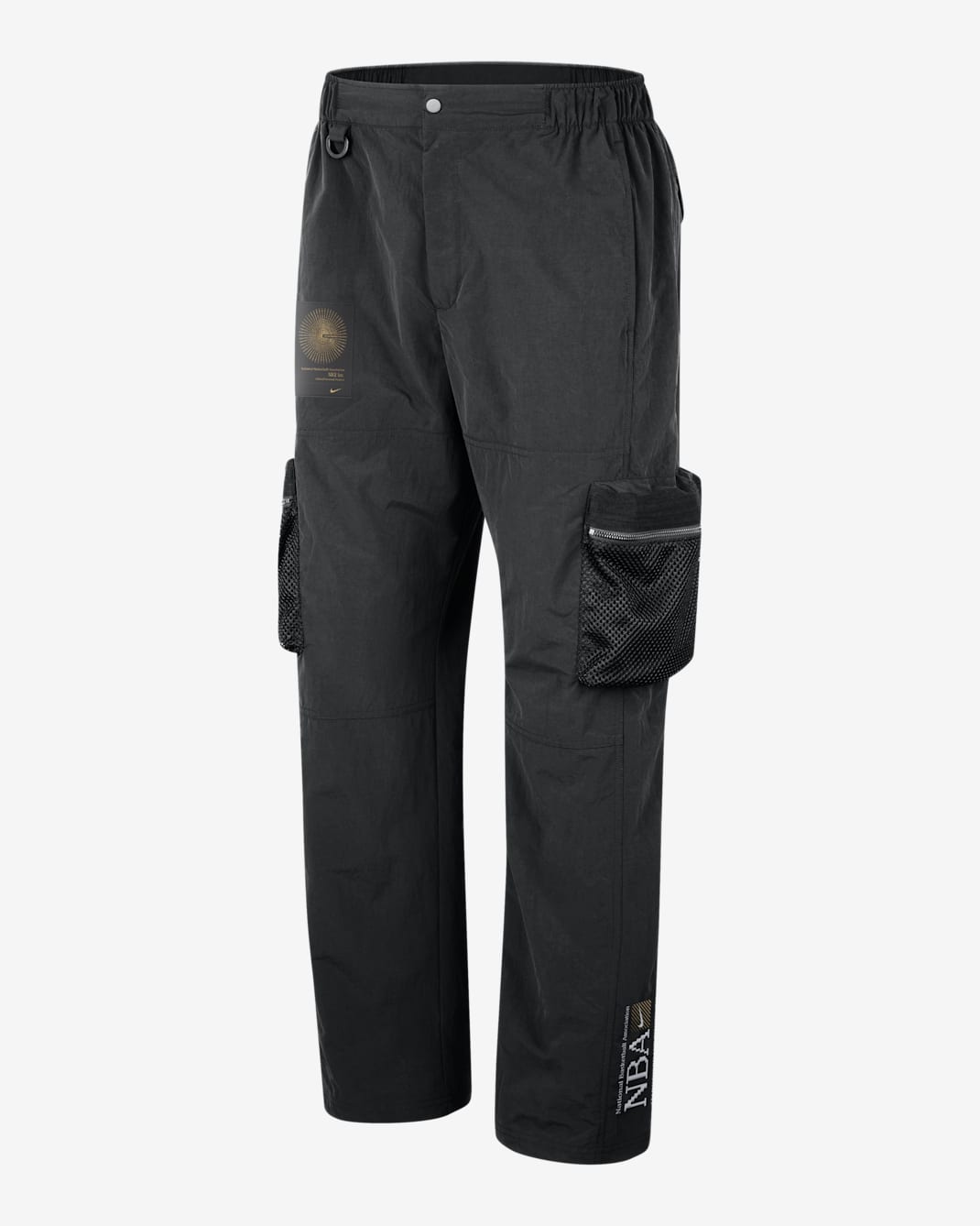 Team 31 Nike NBA Erkek Kargo Eşofman Altı - Siyah/Metallic Gold