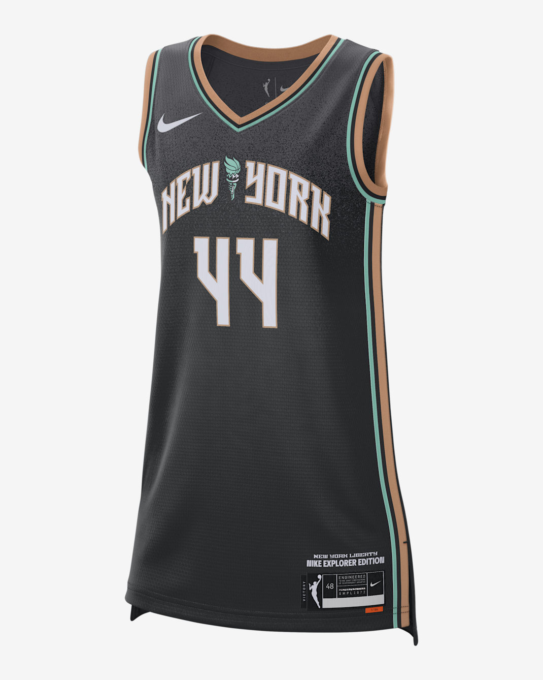 Jersey Nike Dri-FIT de la WNBA Victory New York Liberty Explorer Edition - Negro