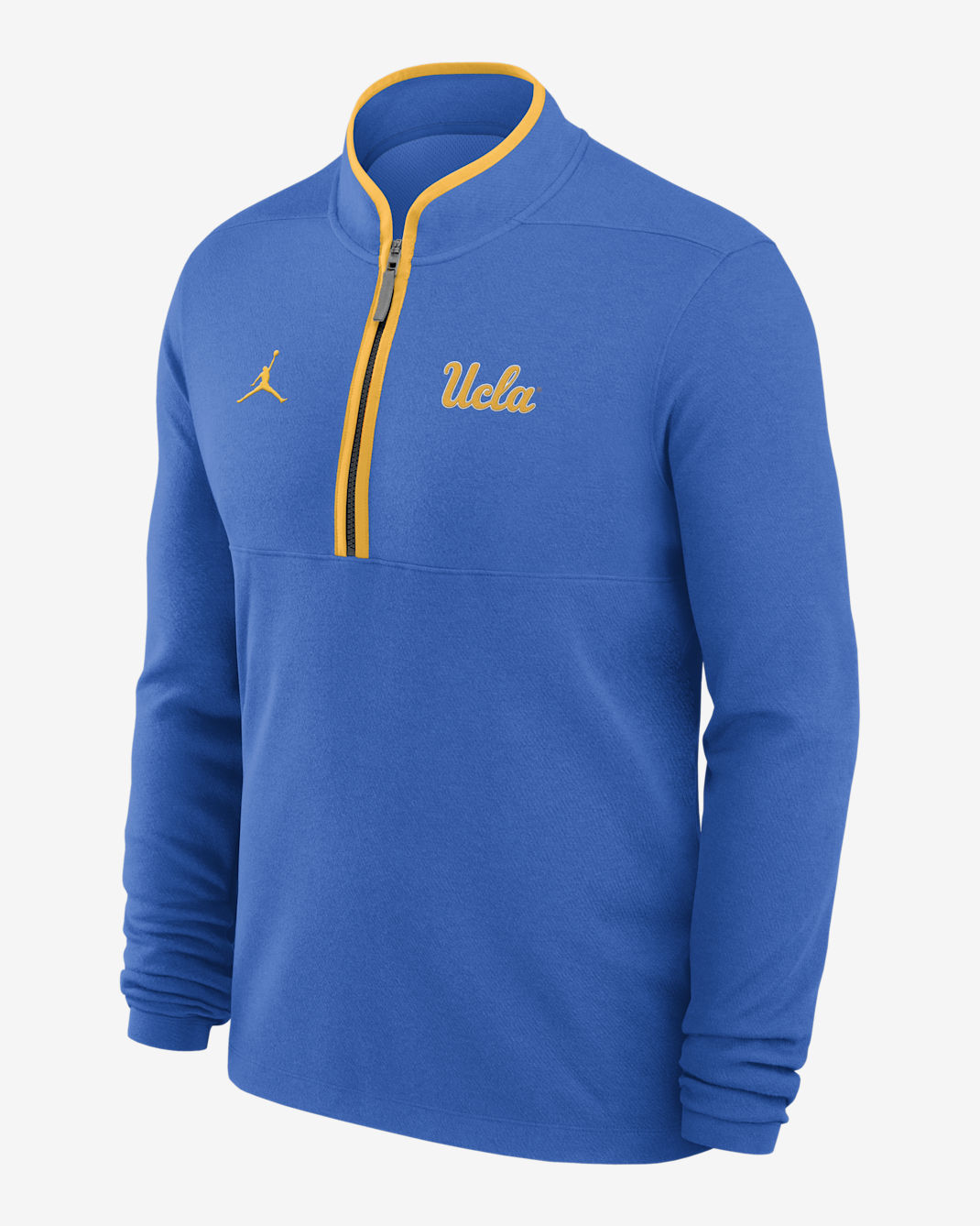 UCLA Victory Men's Jordan Brand Dri-FIT College 1/2-Zip Long-Sleeve Top - Light Blue