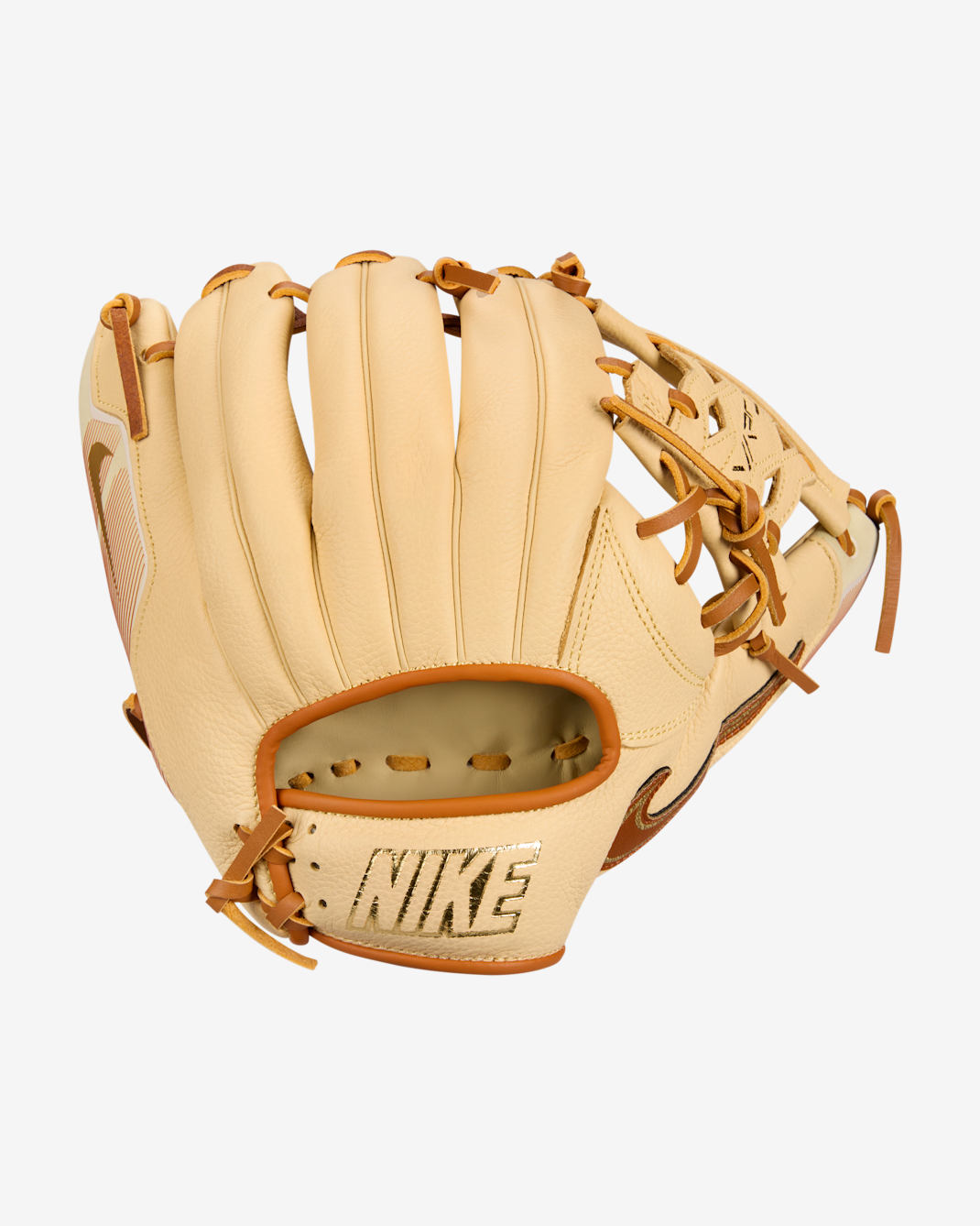 Nike Vapor Baseball Fielding Glove - Left Hand Throw - Light Cream/Cinder Orange/Cinder Orange