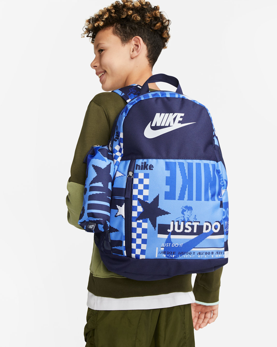 Nike Kids' Backpack (20L) - Midnight Navy/Midnight Navy/Pure Platinum
