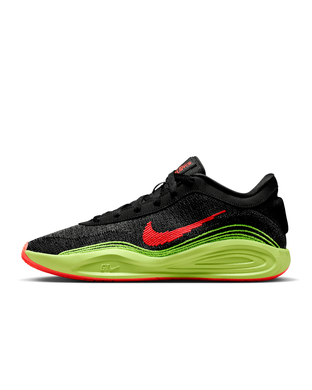 G.T. Hustle Academy EP Basketball Shoes - Black/Volt/Bright Crimson