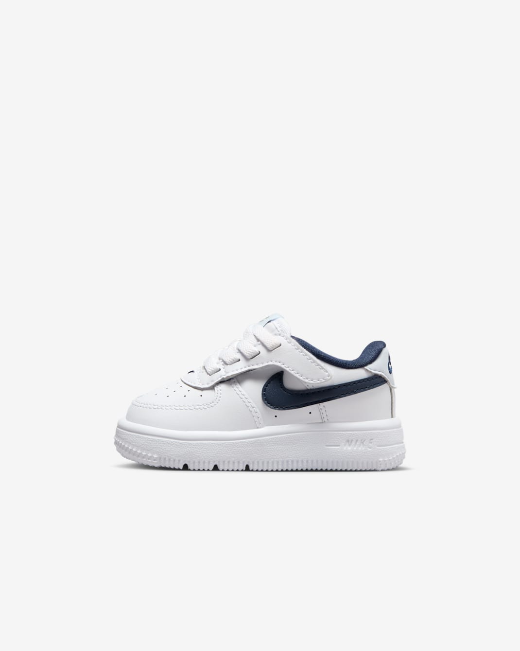 Nike Force 1 Low EasyOn Baby/Toddler Shoes - White/Football Grey/Midnight Navy