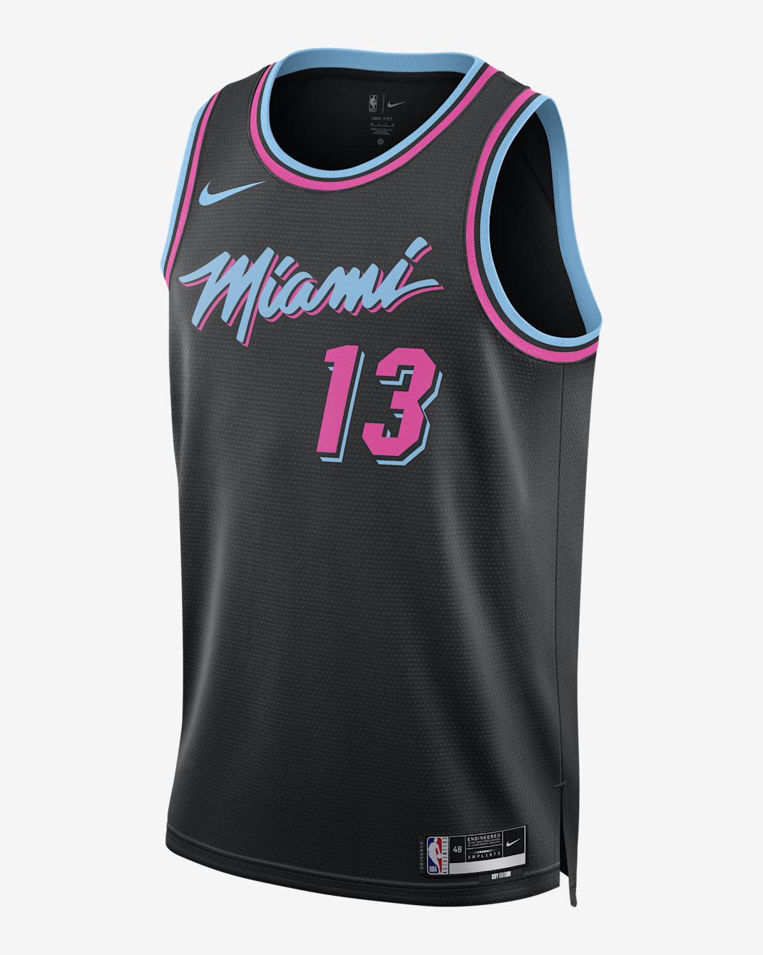 Bam Adebayo Miami Heat City Edition Men's Nike NBA Swingman Jersey - Black