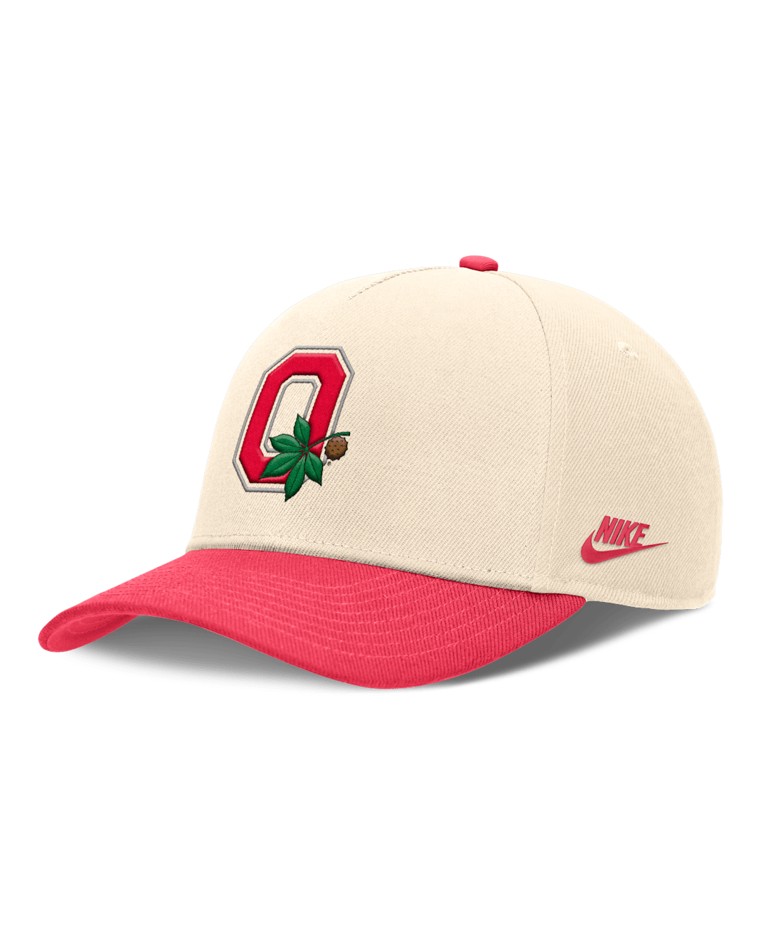 Ohio State Primetime Rise Academic Men's Nike Dri-FIT College Adjustable Hat - Natural