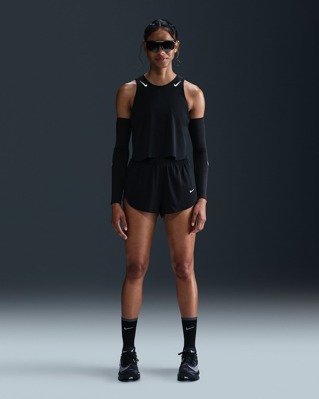 Shorts da running Dri-FIT con slip interno Nike – Donna - Nero/Nero