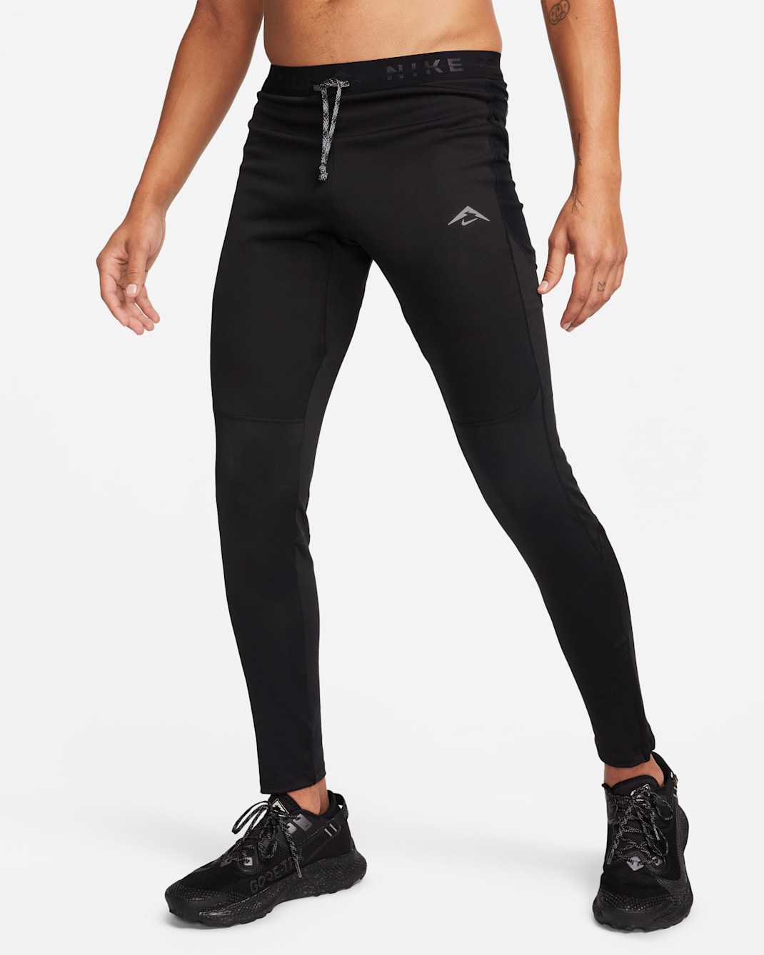 Mallas de running acondicionadas para el invierno para hombre Nike Lunar Ray - Negro/Negro/Blanco