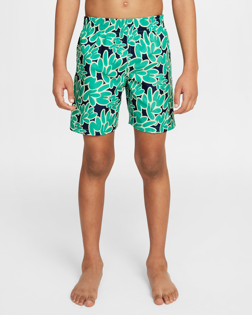 Shorts de vóleibol con forro interior de 13 cm para niños talla pequeña Nike Swim Breaker - Verde estadio