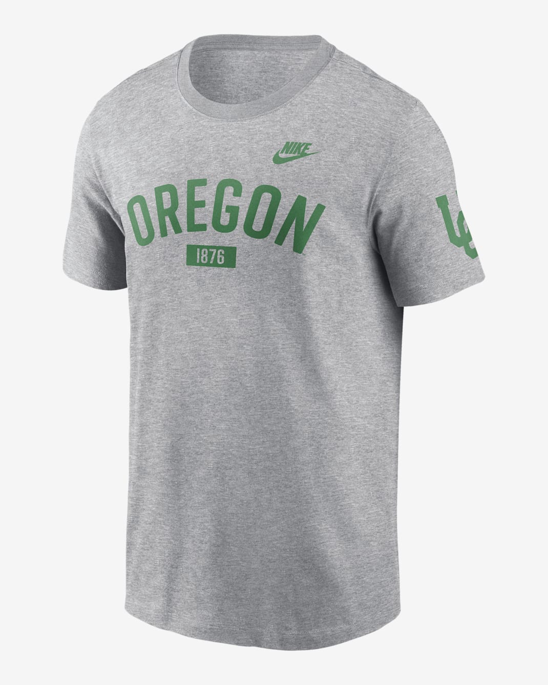 Oregon Legacy Arch 2-Hit Men's Nike College T-Shirt - Grey