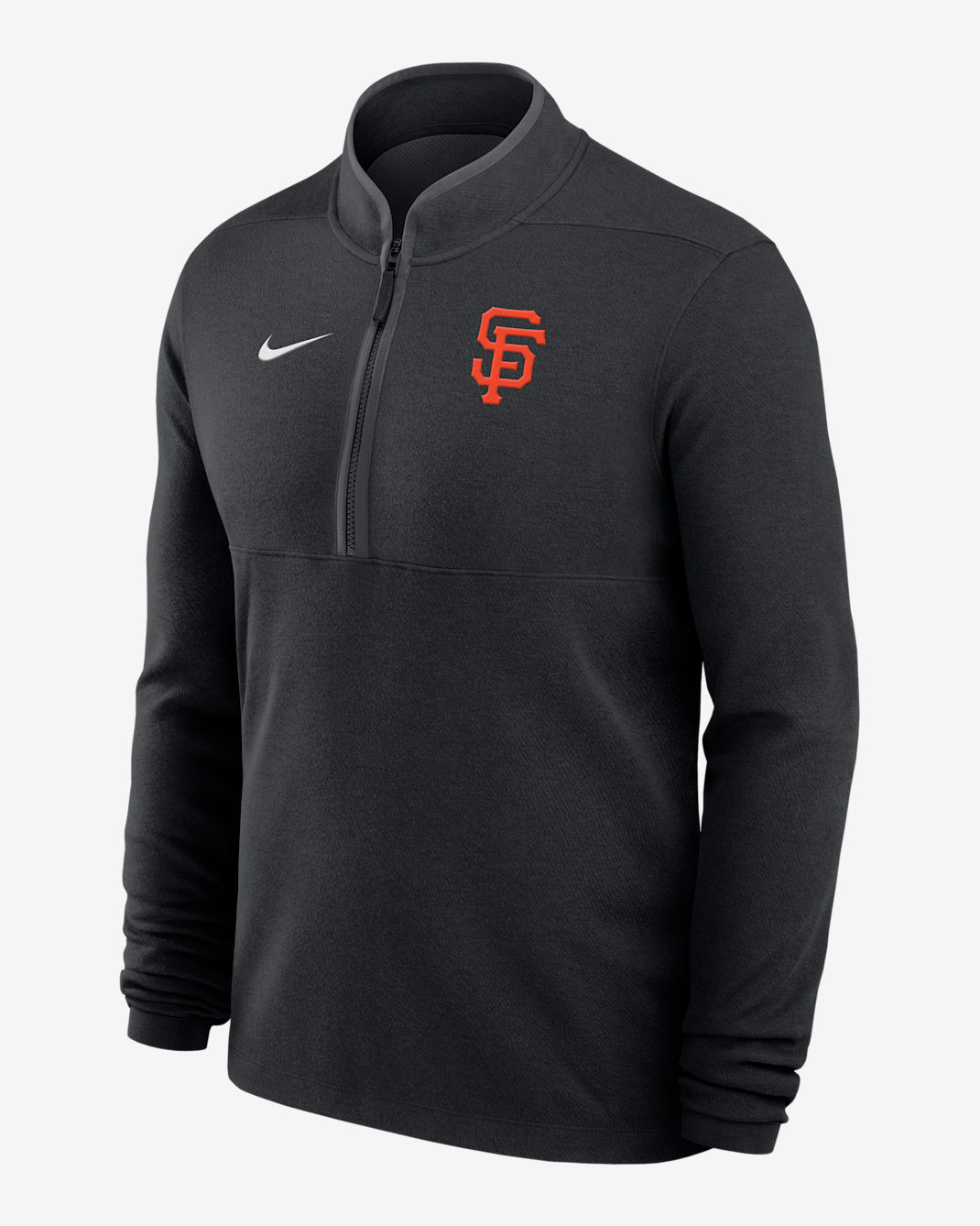 San Francisco Giants Victory Men's Nike Dri-FIT MLB 1/2-Zip Long-Sleeve Top - Black