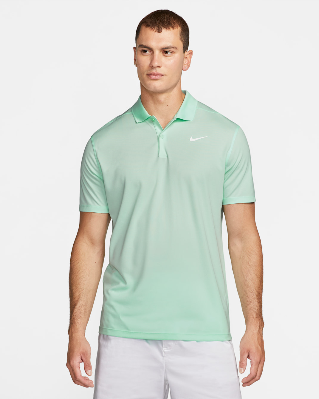 Polo de tenis para hombre NikeCourt Dri-FIT - Espuma menta/Blanco