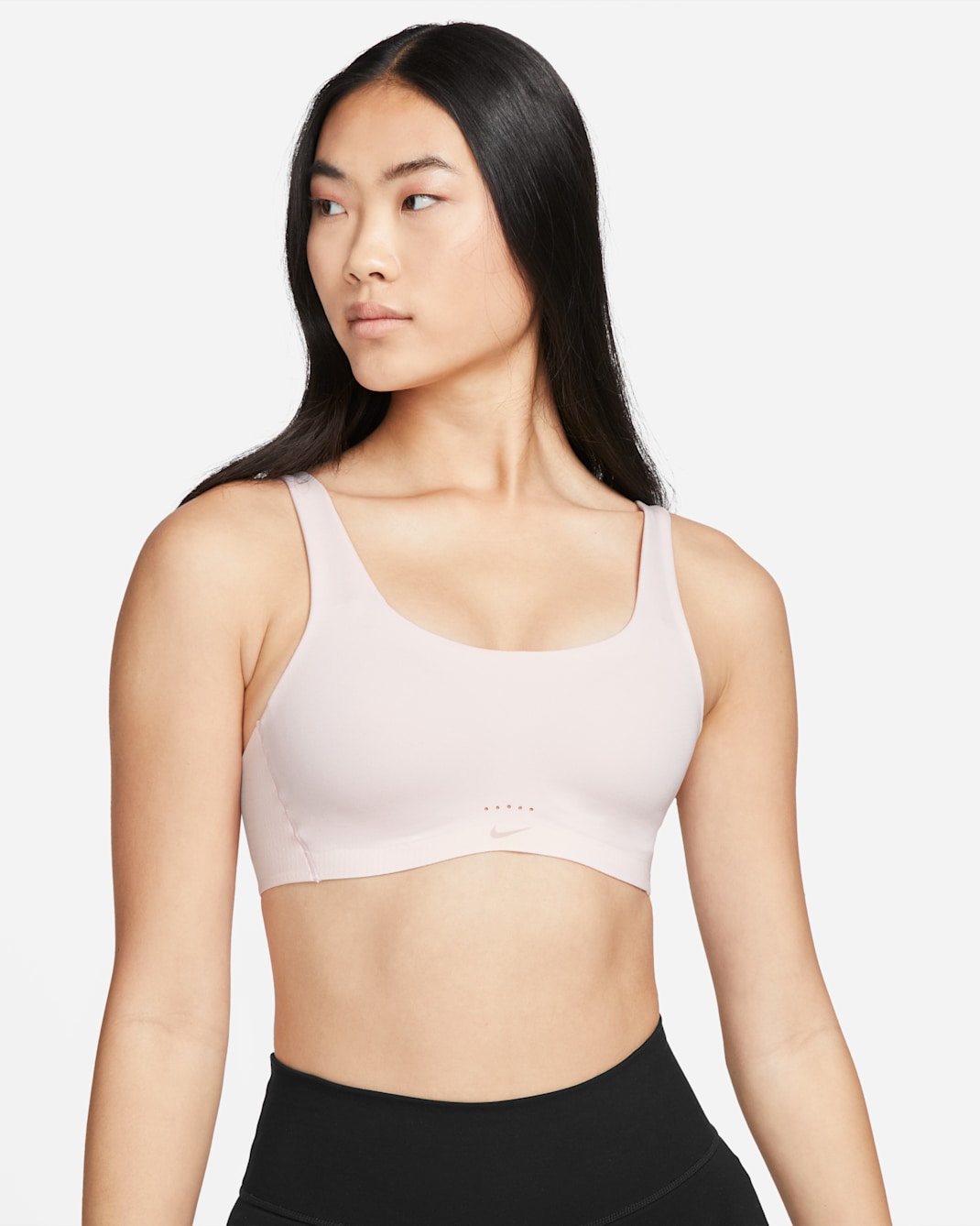 Nike Alate Coverage Women's Medium-Support Padded Sports Bra - Light Soft Pink/Stone Mauve/White