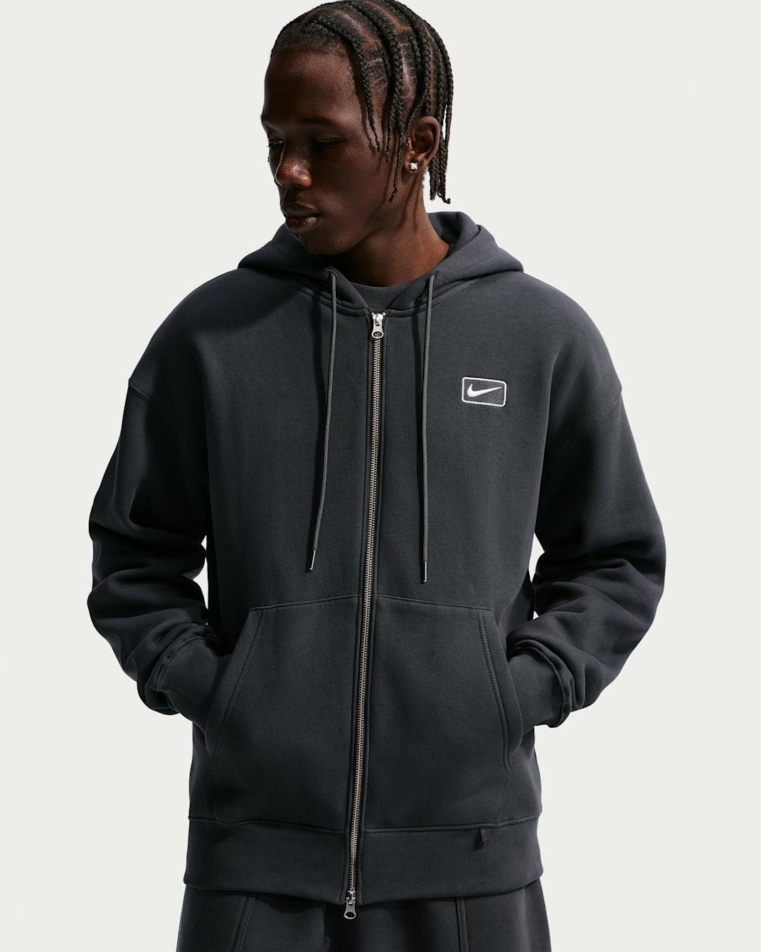 Felpa con cappuccio e zip a tutta lunghezza Nike Sportswear - Uomo - Antracite