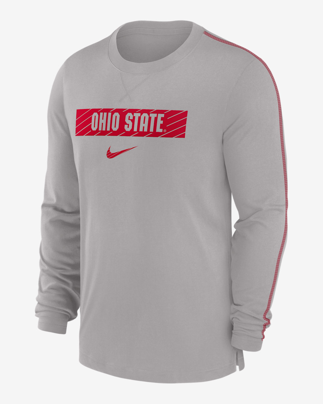 Ohio State Buckeyes Sideline Player Men's Nike Dri-FIT College T-Shirt - Grey
