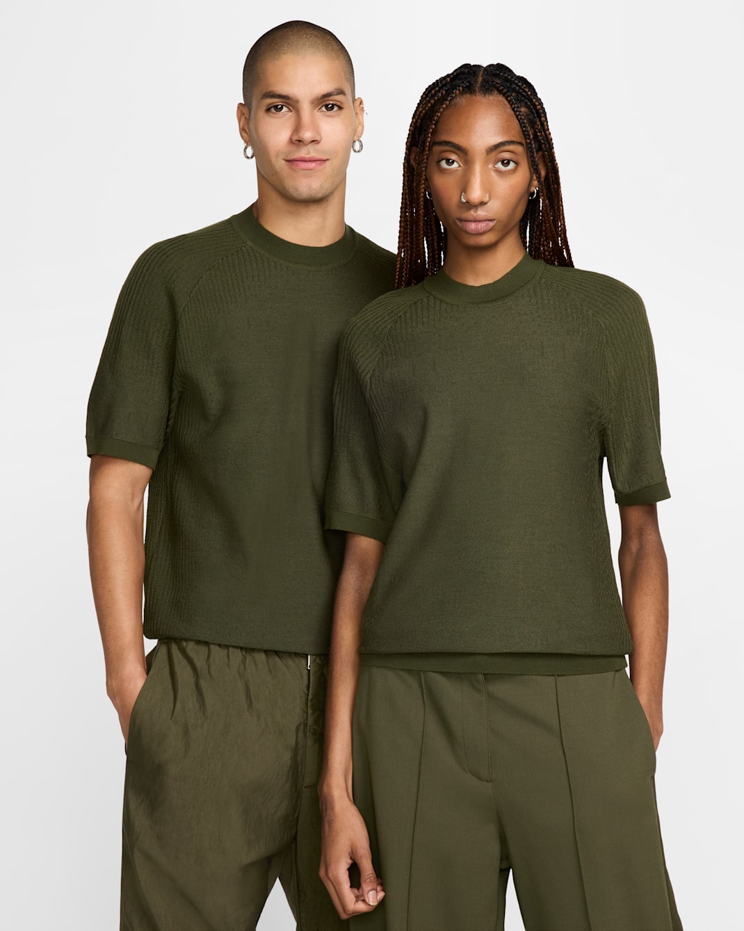 ナイキ Every Stitch Considered ショートスリーブ ニット Tシャツ - セコイア