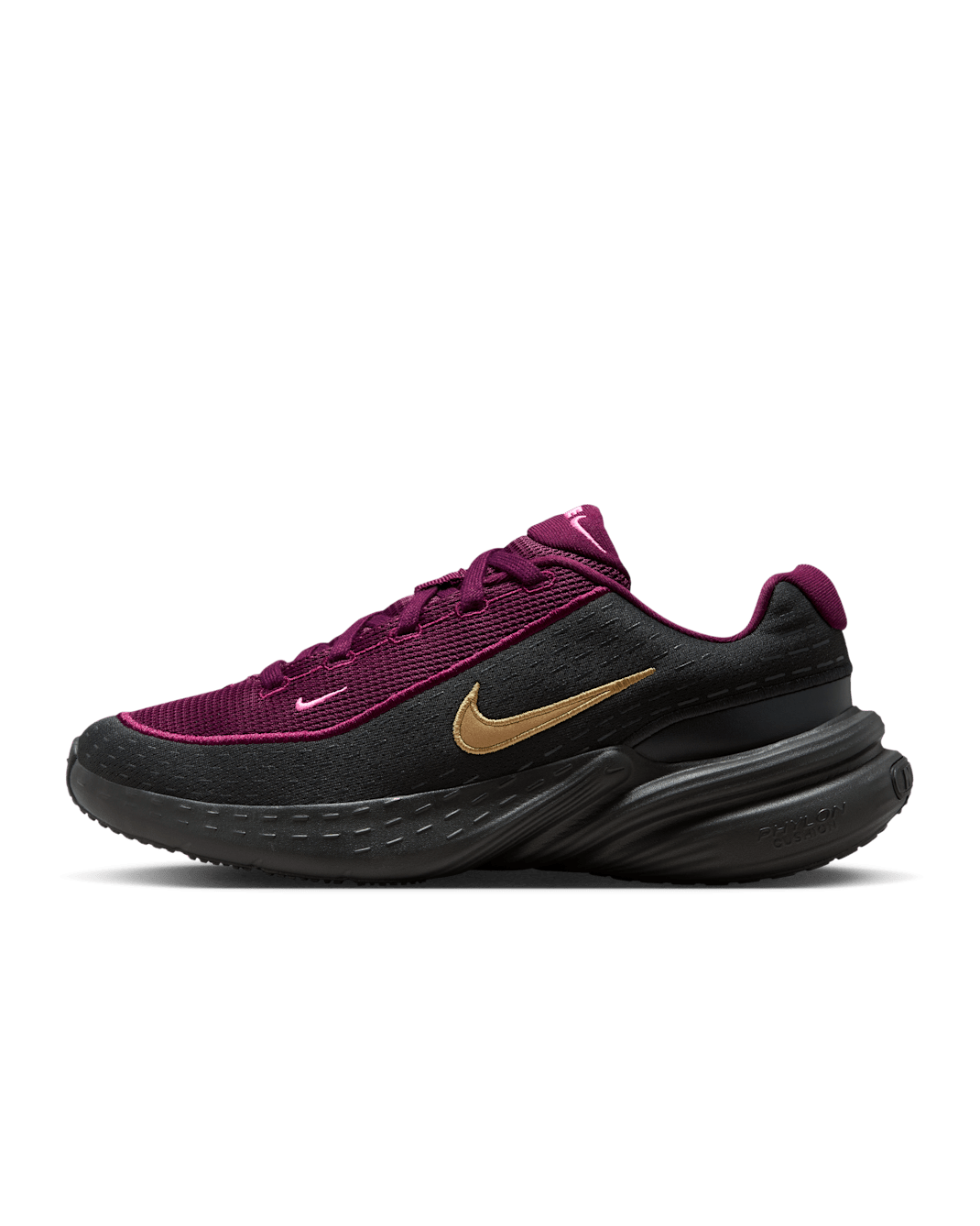 Tenis para mujer Nike Uplift SC - Burdeos/Sombrío apagado/Hechizo rosa/Oro metalizado