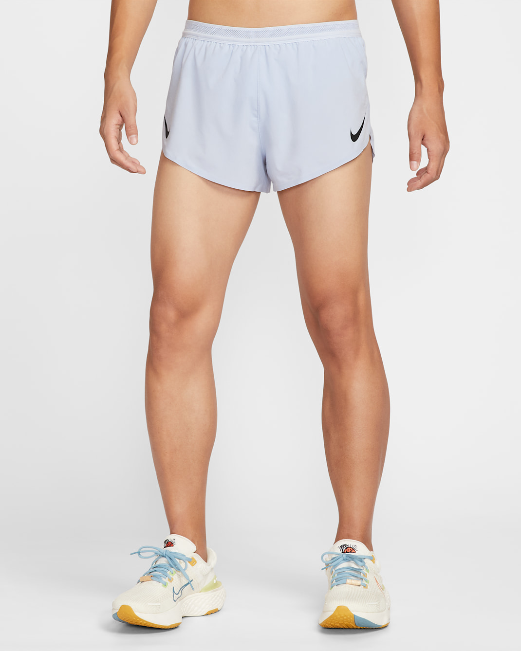 Nike AeroSwift Men's Dri-FIT ADV 2" Brief-Lined Running Shorts - Ghost/Black