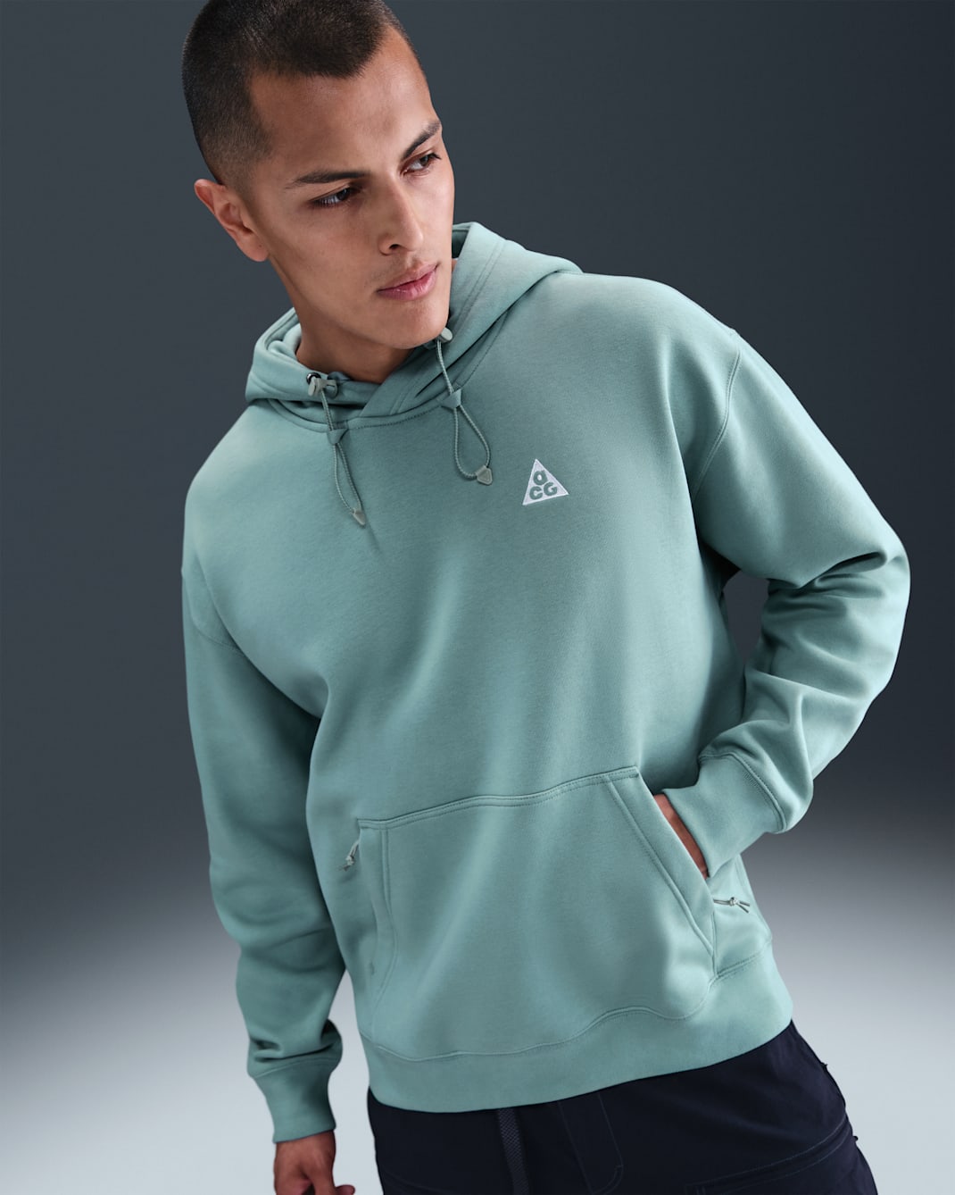 Sudadera con gorro sin cierre Nike ACG "Tuff Fleece" - Cañón/Verde arcilla/Blanco cumbre