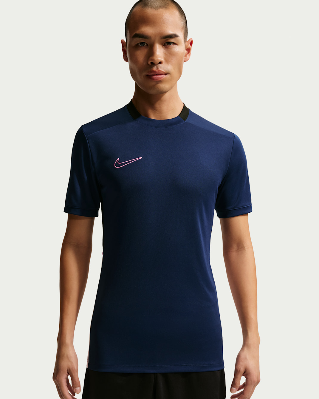 Nike Academy Men's Dri-FIT Short-Sleeve Football Top - Blue Void/Black/White/Pinksicle