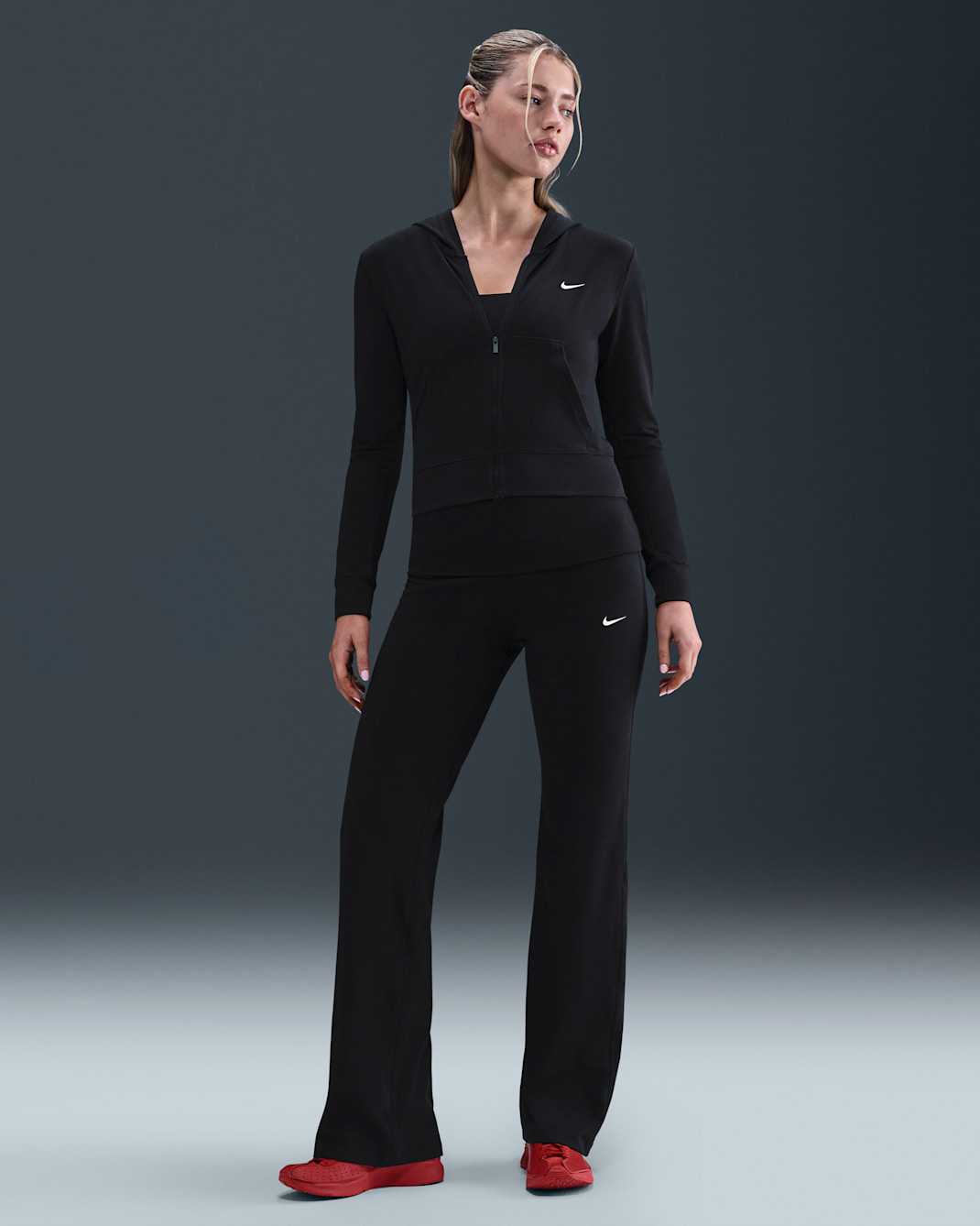 Nike Sportswear Women's High-Waisted Trousers - Black/Sail