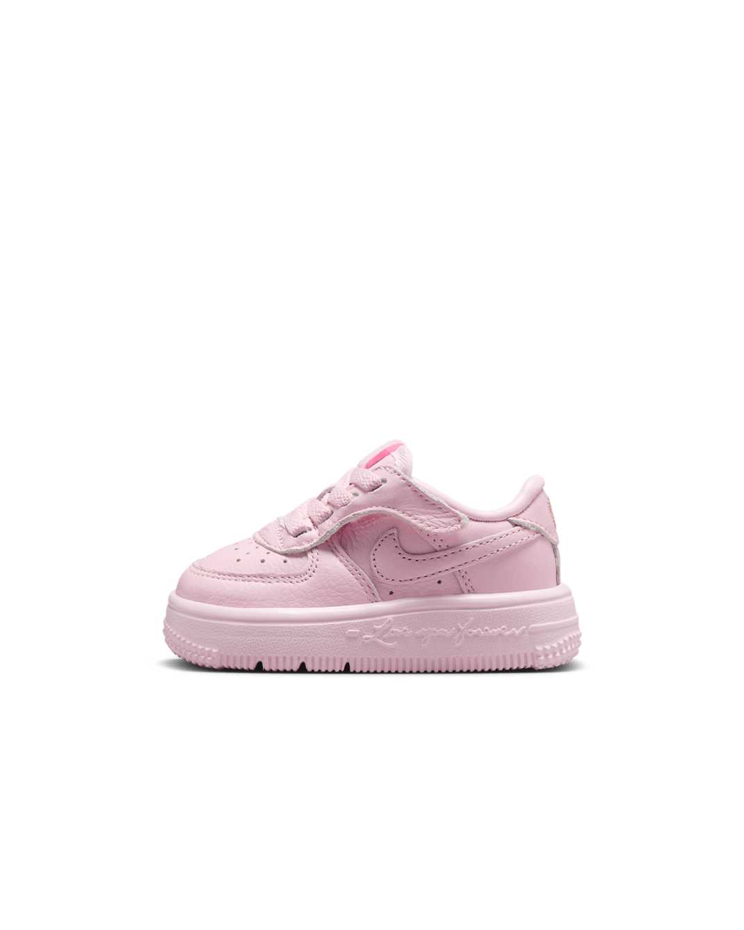 NOCTA Force 1 Low EasyOn Baby/Toddler Shoes - Pink Foam/Metallic Silver/Cobalt Tint