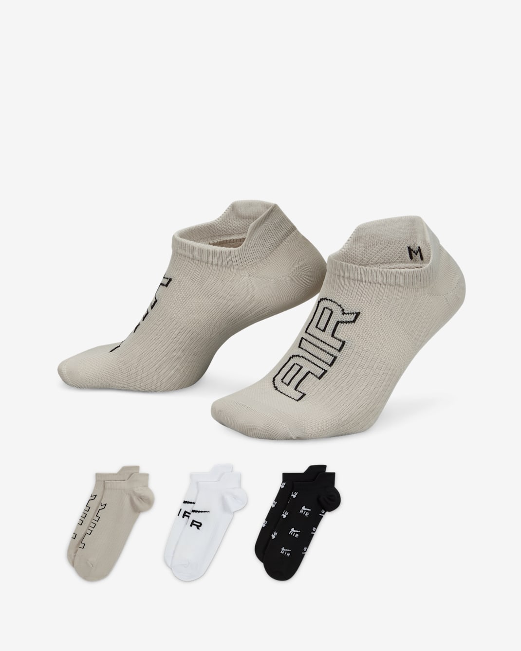 Nike Air Dri-FIT Everyday Plus Lightweight No-Show Socks (3 Pairs) - Multi-Colour