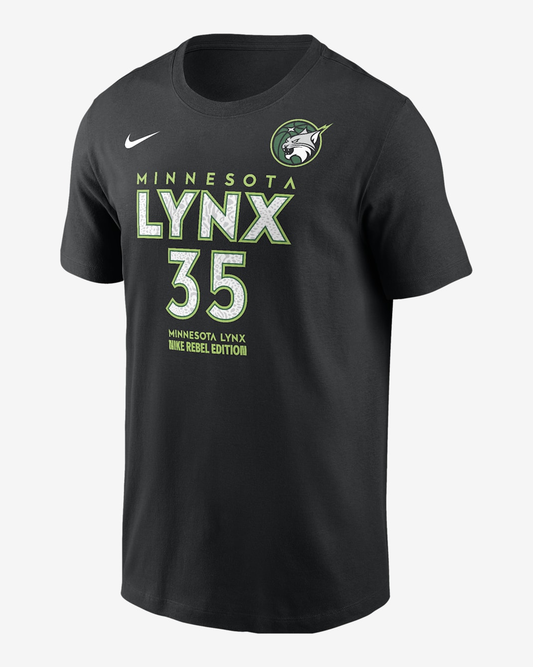 Alissa Pili Minnesota Lynx Rebel Edition Nike WNBA T-Shirt - Black