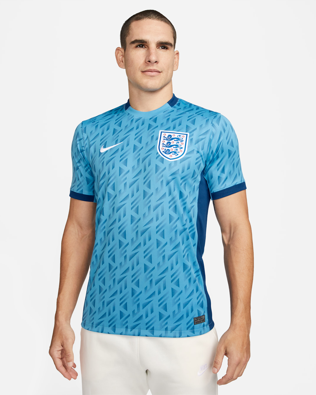 England 2023 Stadium Away Men's Nike Dri-FIT Football Shirt - Coast/Gym Blue/White