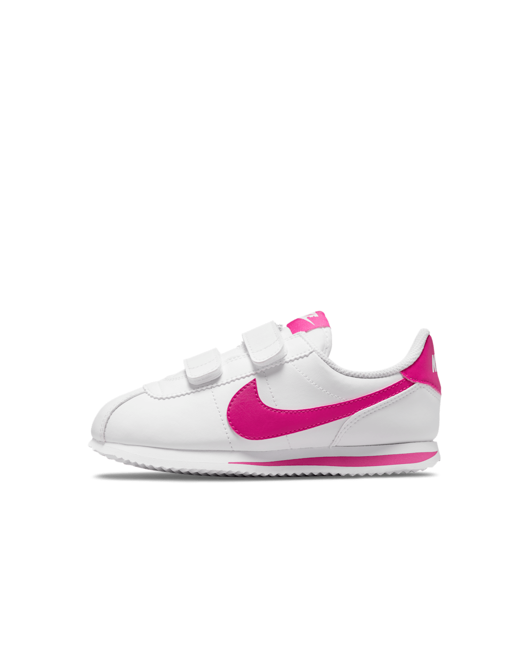 Nike Cortez Basic SL 小童鞋款 - 白色/Pink Prime