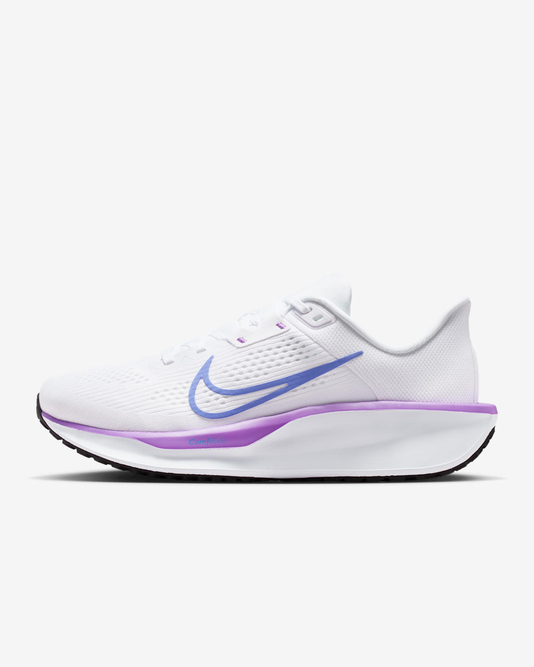 Nike Quest 6 Straßenlaufschuh (Damen) - Weiß/Schwarz/Bright Violet/Sapphire