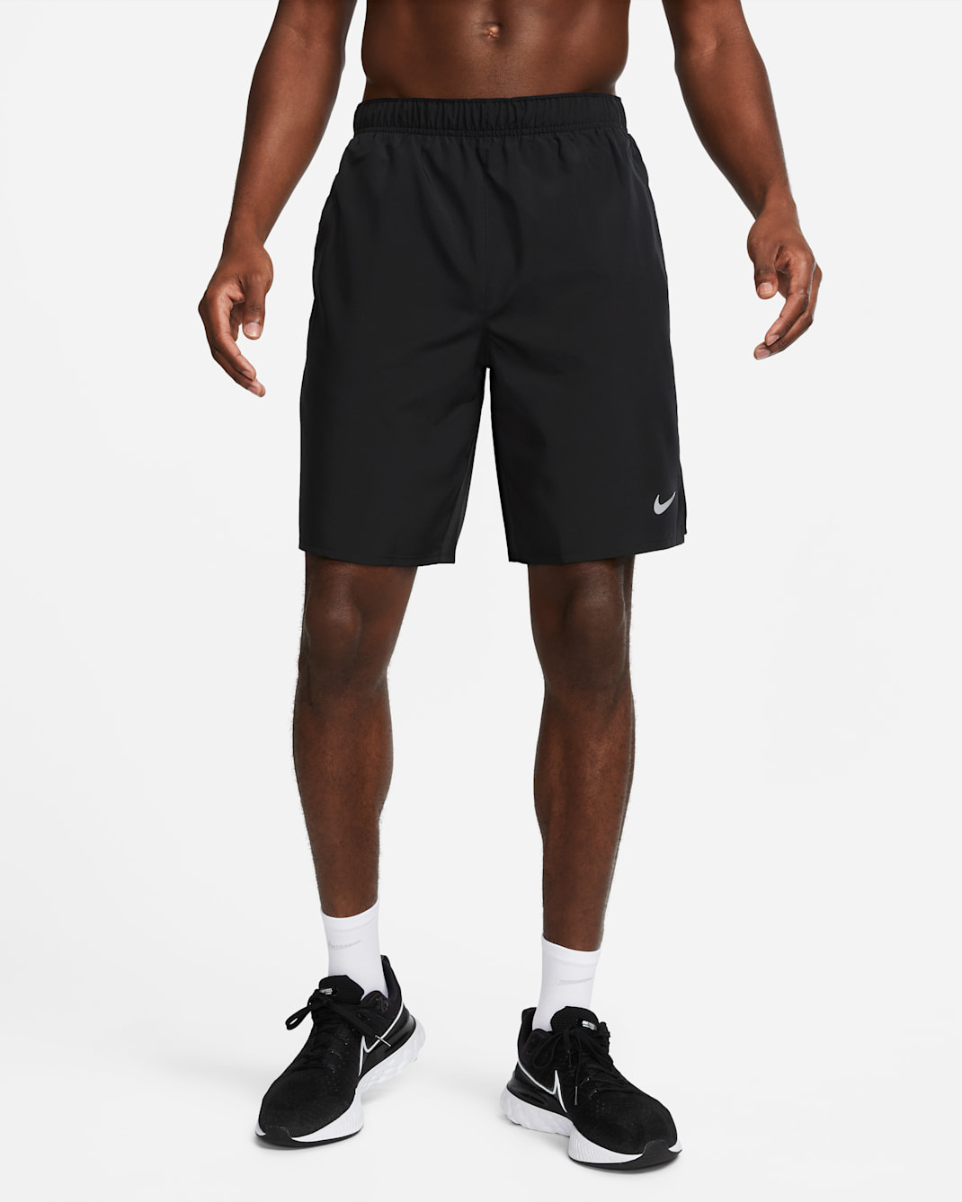 Nike Challenger Men's Dri-FIT 23cm (approx.) Unlined Versatile Shorts - Black/Black/Black