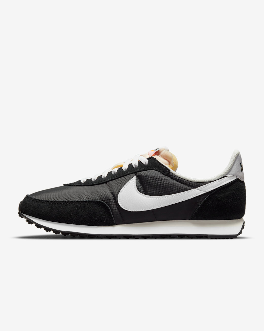 Nike Waffle Trainer 2 男鞋 - 黑色/Sail/Total Orange/白色