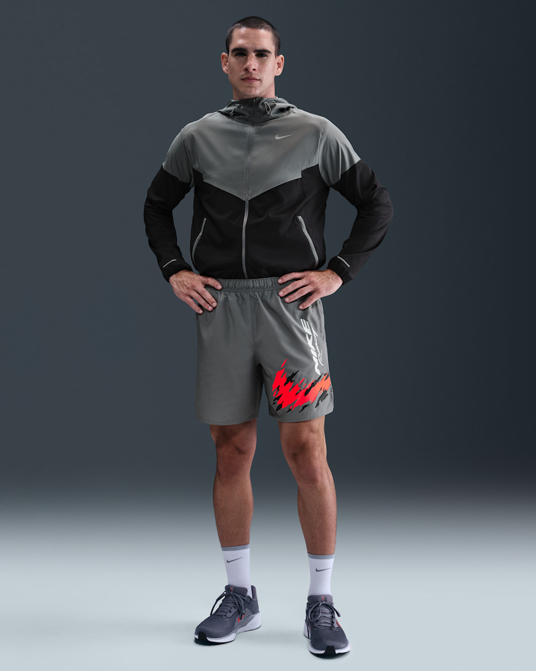 Nike Challenger Men's Dri-FIT 7" Brief-Lined Running Shorts - Smoke Grey