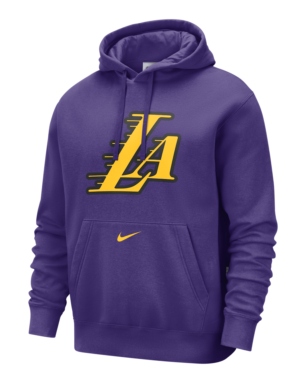 Los Angeles Lakers Club City Edition Men's Nike NBA Fleece Pullover Hoodie - Field Purple/Amarillo
