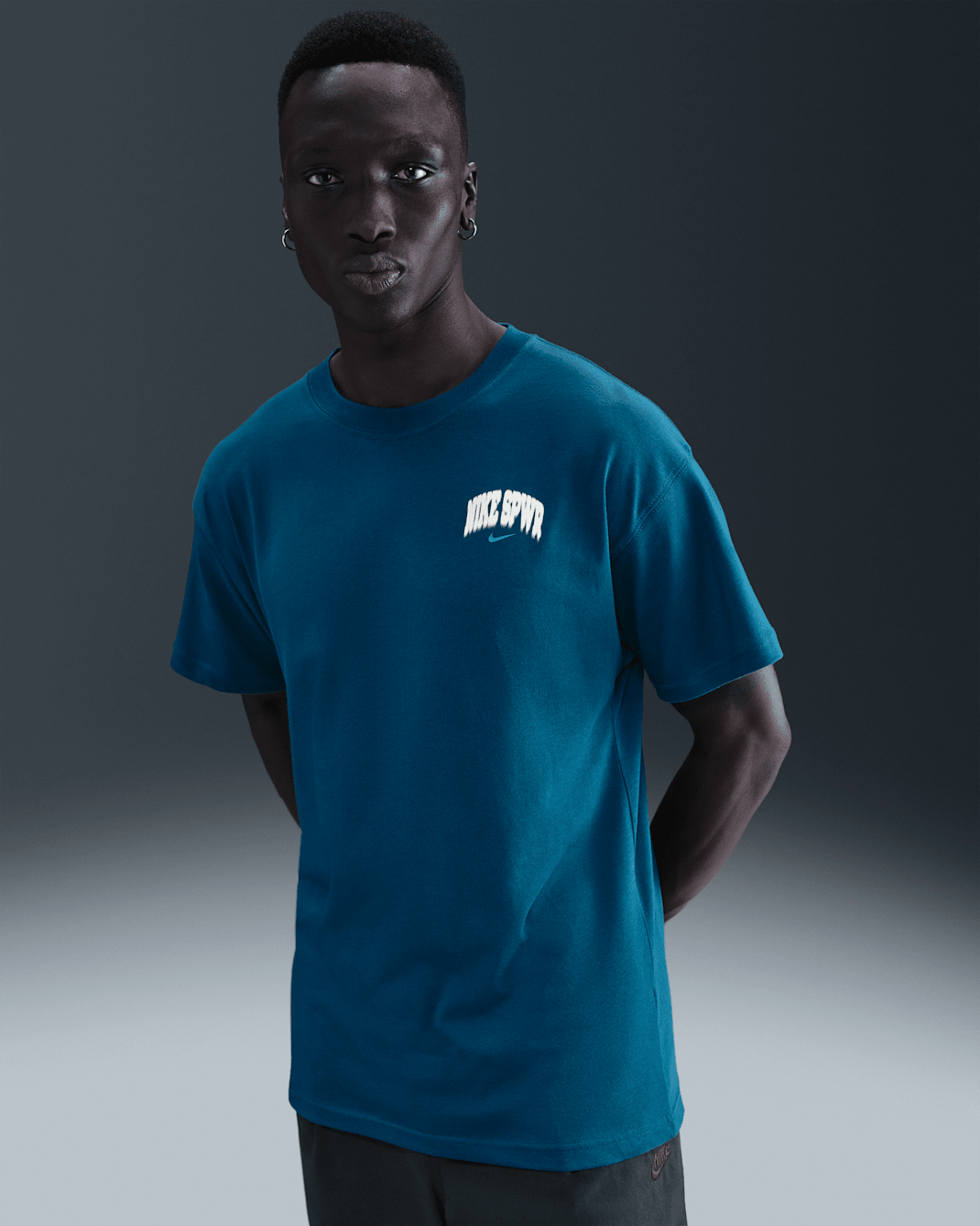 Nike Sportswear-T-shirt med grafik til mænd - Blue Force