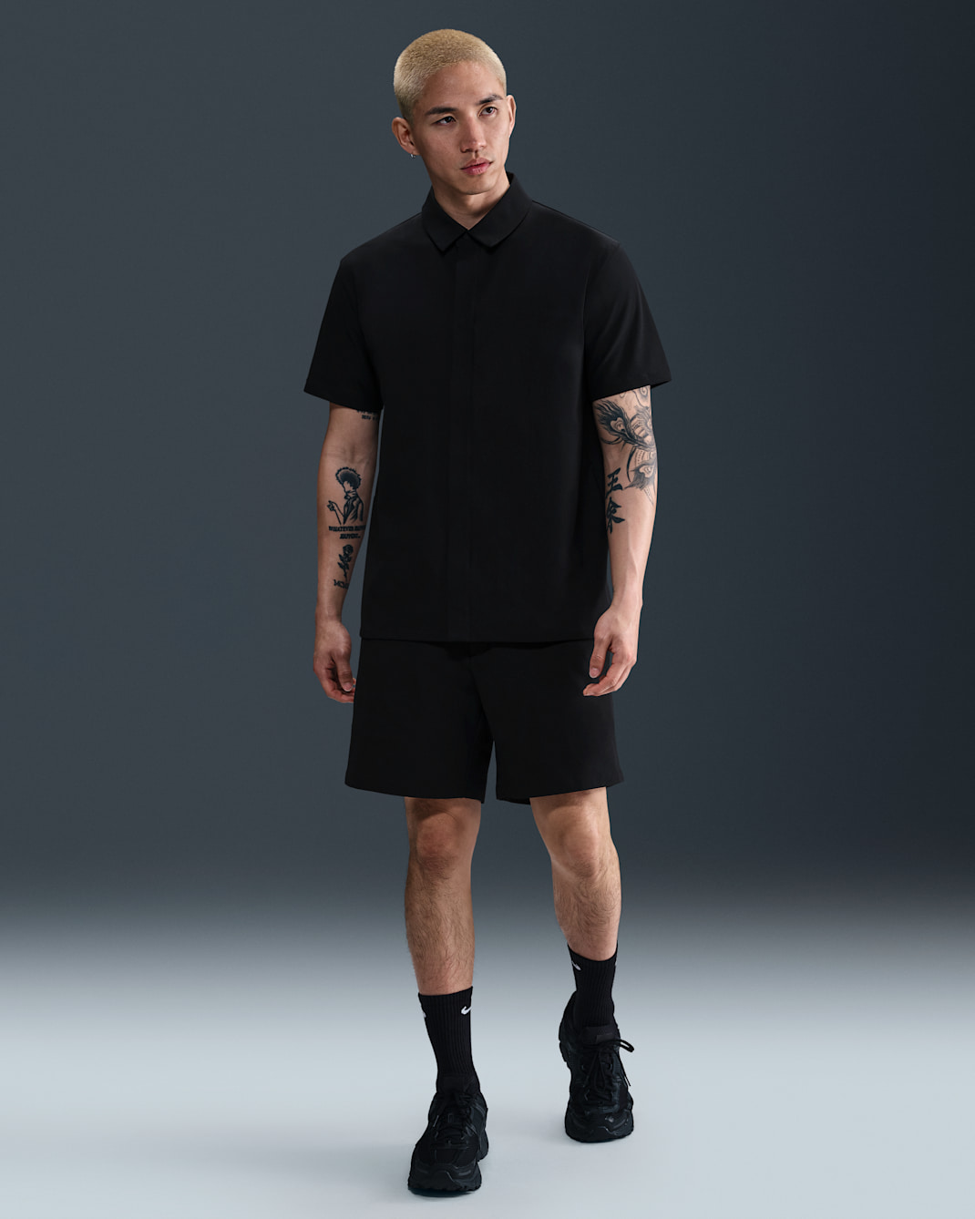 Nike 24.7 PerfectStretch Men's Dri-FIT 15cm (approx.) Shorts - Black/Black/Dark Smoke Grey