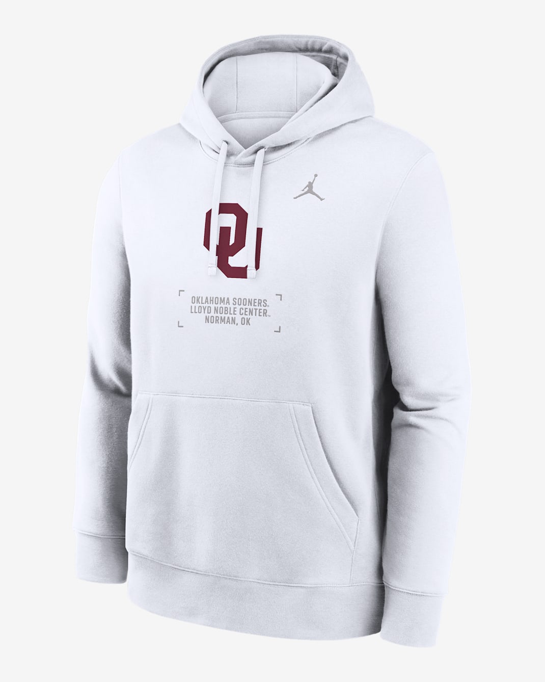 Oklahoma Club Basketball 2-Hit Men's Nike College Pullover Hoodie - White