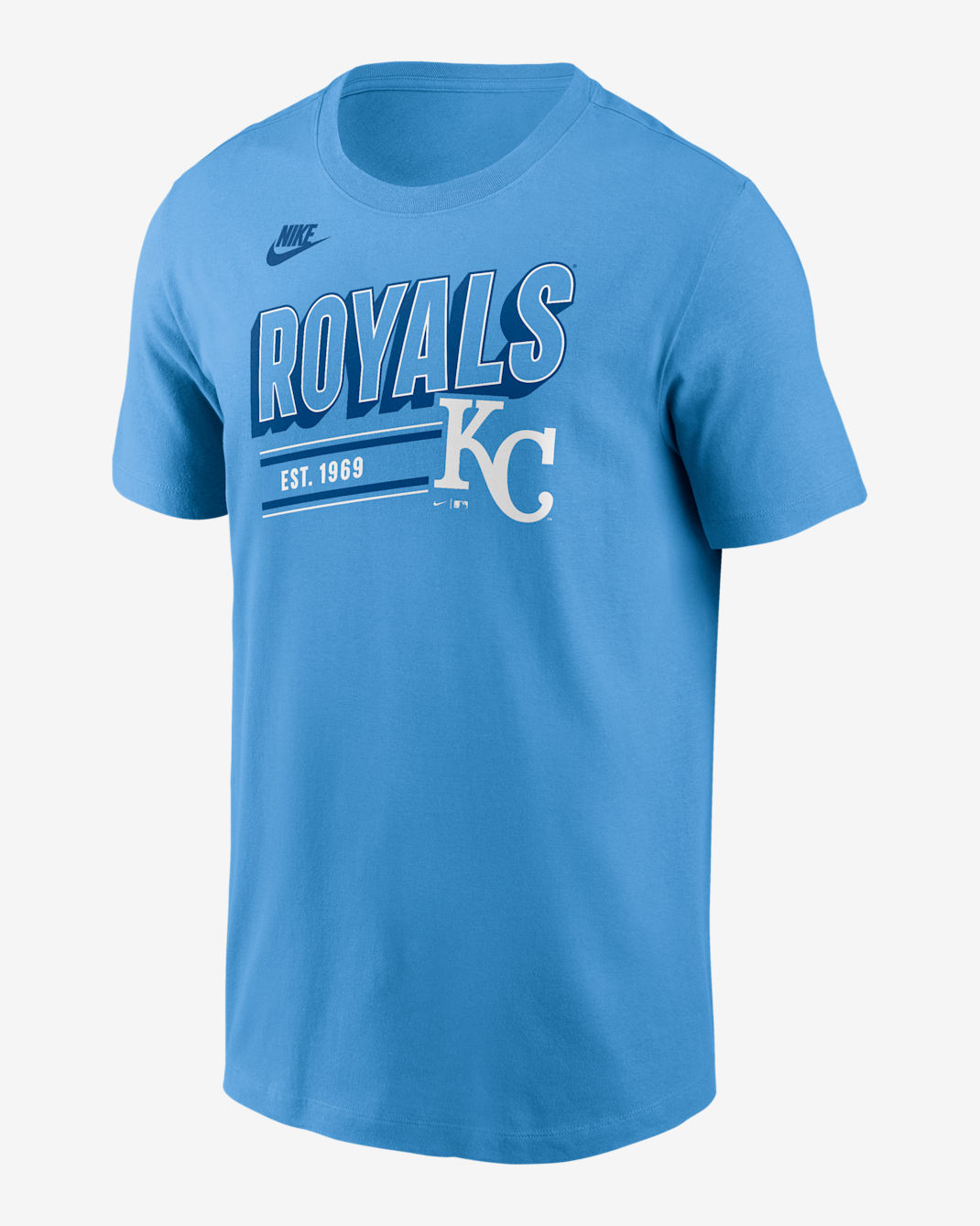Kansas City Royals Cooperstown Retro Men's Nike MLB T-Shirt - Valor Blue