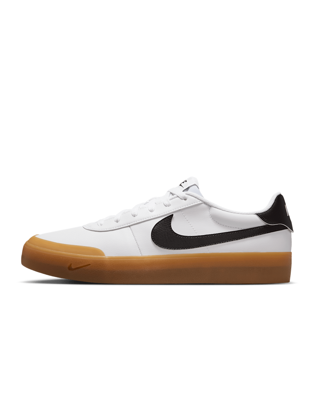 Nike Court Shot 男鞋 - 白色/Gum Light Brown/黑色
