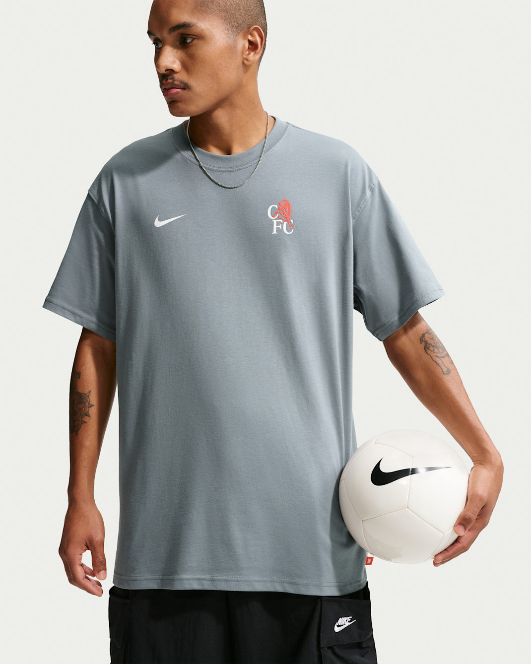 Chelsea FC Men's Nike Soccer T-Shirt - Cool Grey