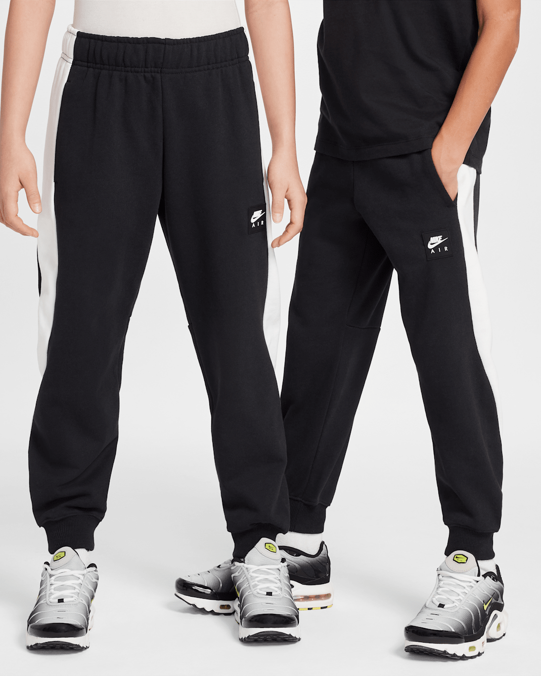 Nike Air Fleece-Jogger (ältere Kinder) - Schwarz/Weiß/Weiß