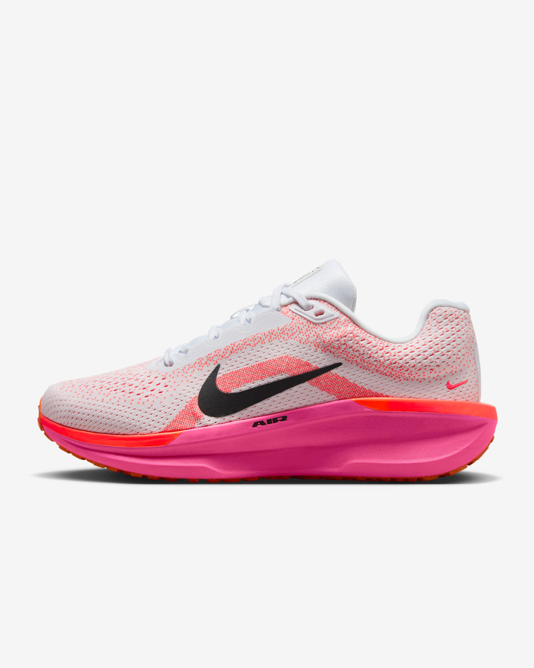 Tenis de correr en pavimento para mujer Nike Winflo 11 - Blanco/Hiperrosa/Carmesí brillante/Negro